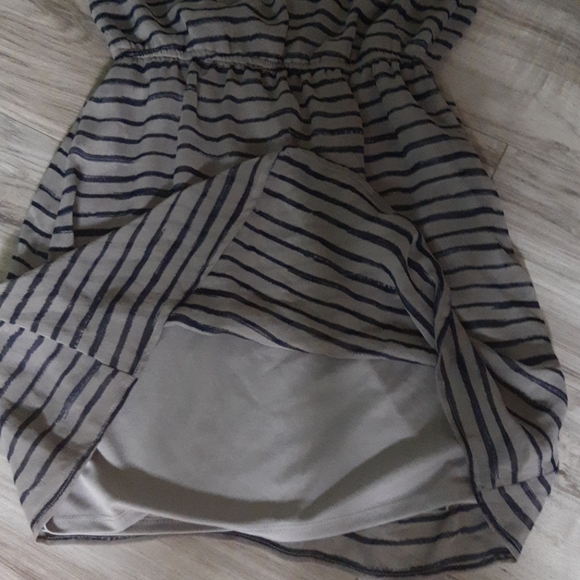 Cute grey & navy striped dress - Picture 4 of 5